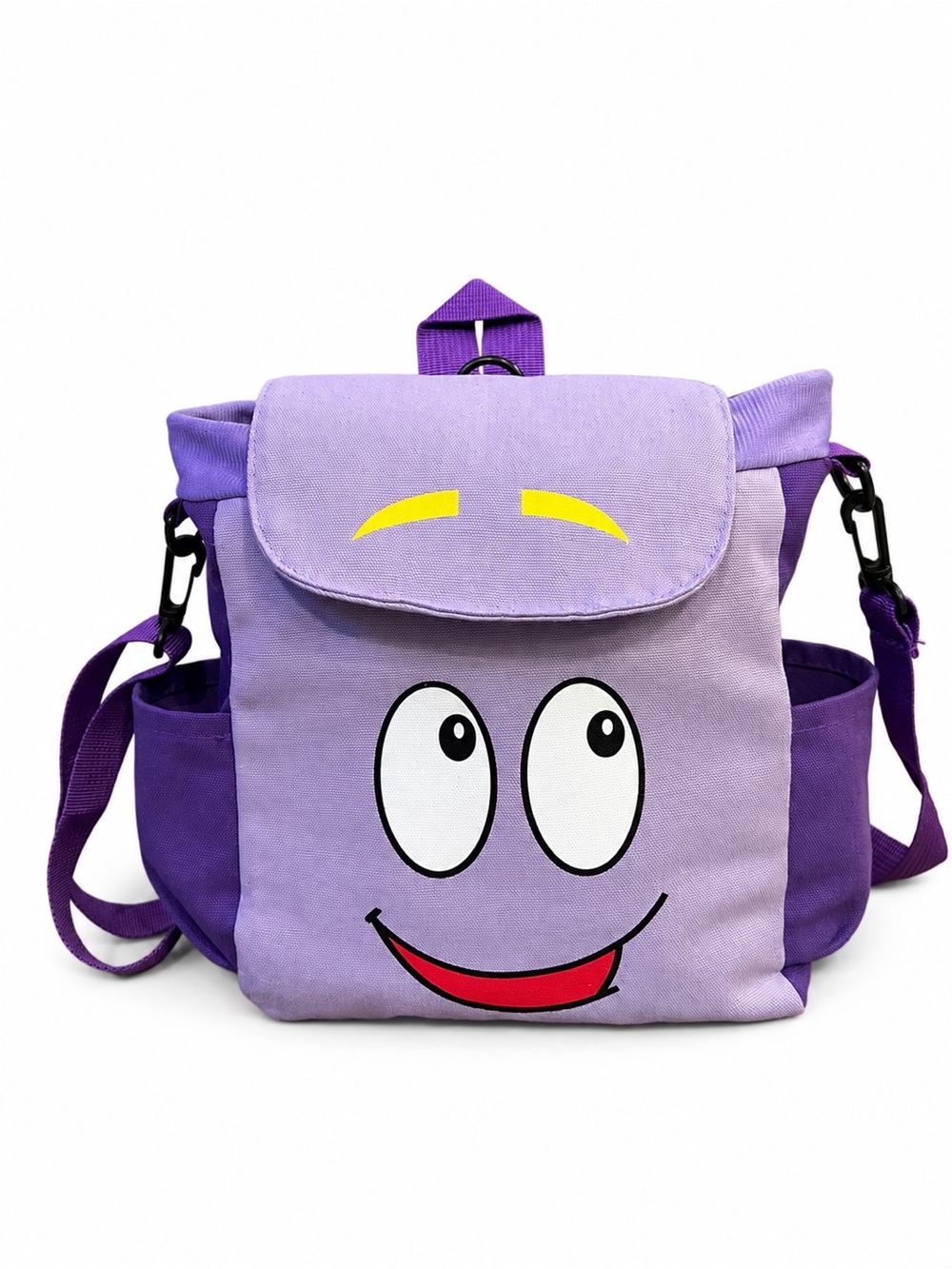 Dora the Explorer Purple Backpack Character Face Bag